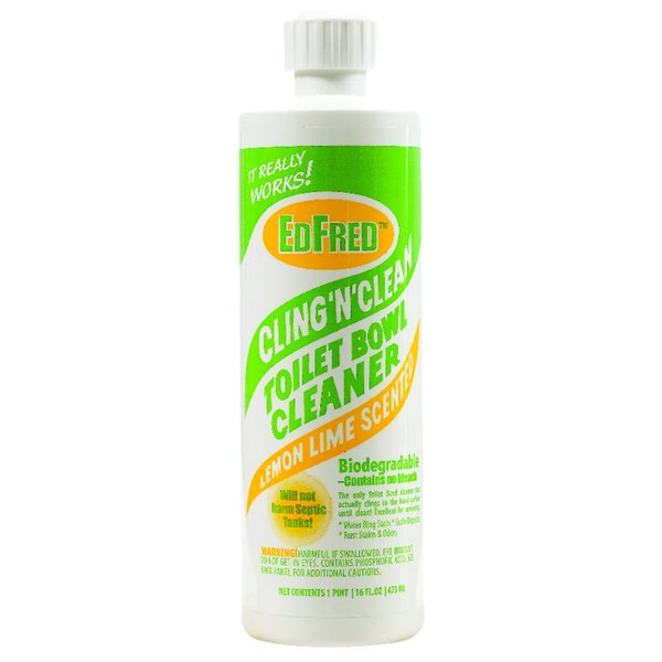 Edfred Cling 'N' Clean Lemon Lime Scent Toilet Bowl Cleaner 16 oz Liquid 63846